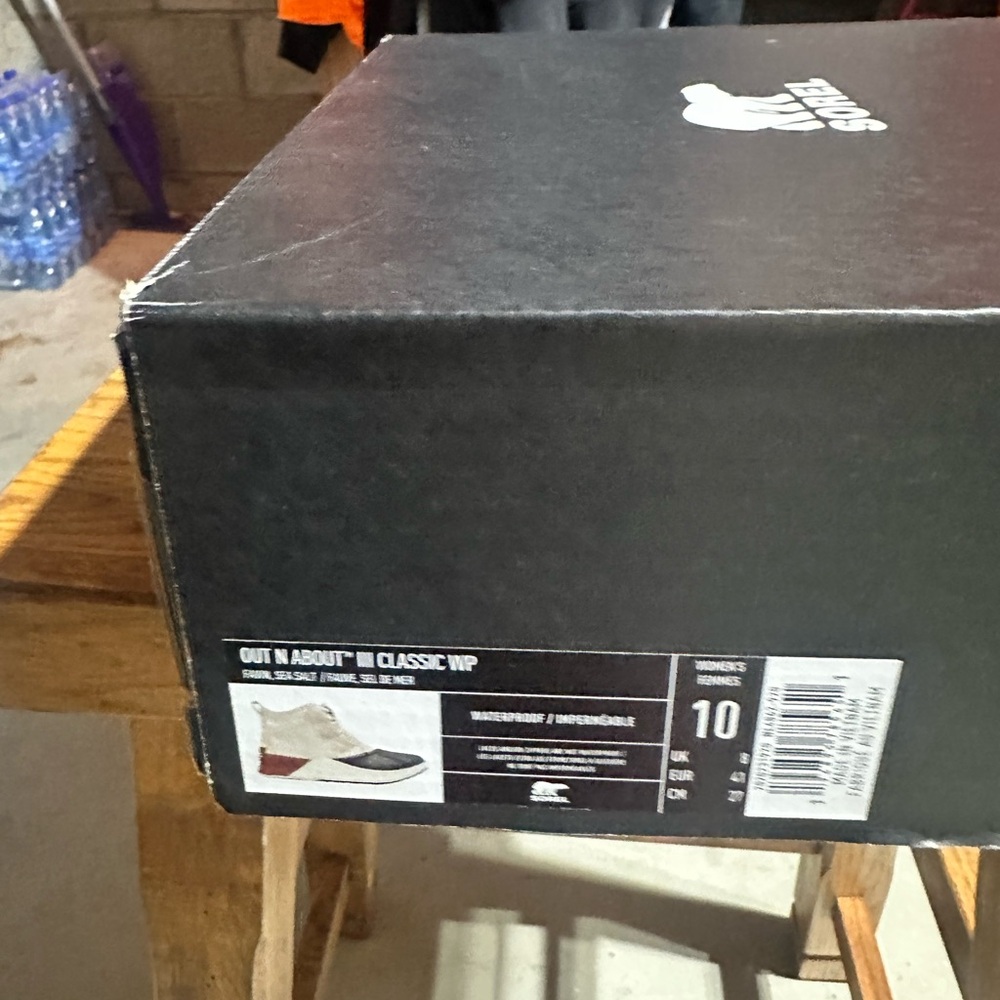 Sorel Waterproof Black and White Boots